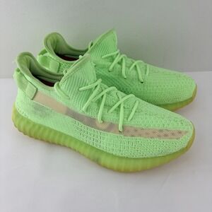 Adidas Yeezy Boost 350 V2 Green Glow Men's Shoes Size 9.5 Semi Frozen Yellow
